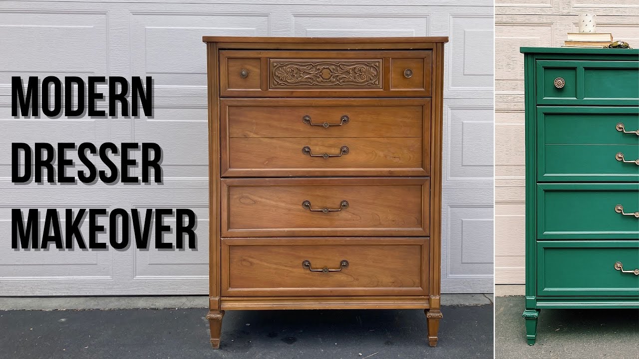How to Paint Vintage Furniture *Respectfully* Modern Dresser Makeover