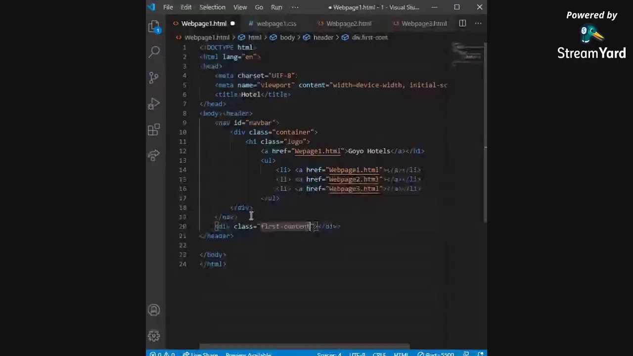 Creating Hotel Website using Html css and js - YouTube