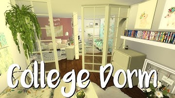 The Sims 4: Speed Build- COLLEGE DORM