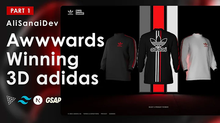 Part 1: Build an Awwwards-Winning 3D Adidas Website (Next.js + R3f + Drei) – R3F Setup & Materials