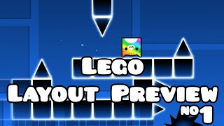 Lego Layout Preview #1 // Geometry dash (kirkiimad - лего slowed)