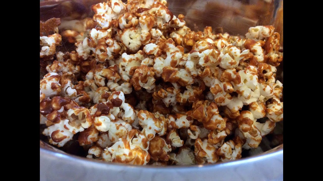 Recette Popcorn au caramel au beurre salé YouTube