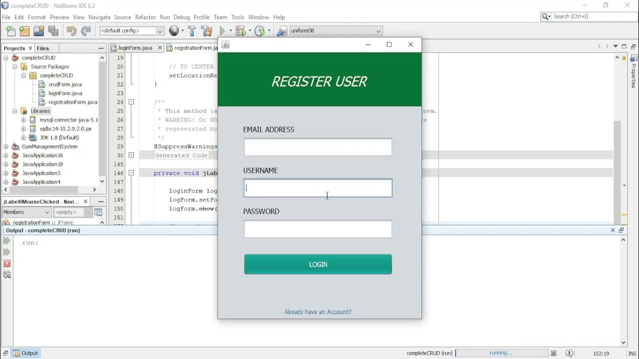 Java Tutorial - Login Form, Registration Form and CRUD Form in Java ...