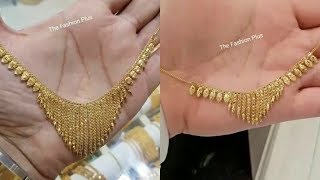 Latest Arabic Gold Necklace Designs 