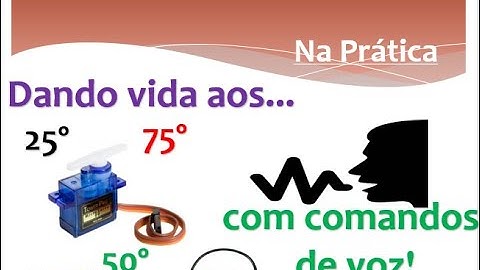 Já pensou em movimentar os servos motores com sua voz?