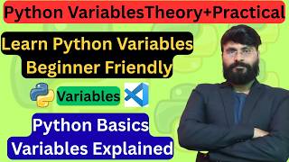 Python Variables for Beginners | Python Basics Practical Example