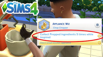 How To Collect Prepped Ingredients While Inspired (Appliance Wiz Aspiration Completion) - Sims 4