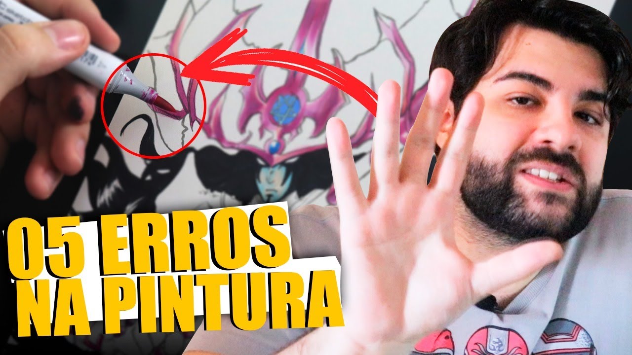 5 ERROS de Como Desenhar com MARCADORES