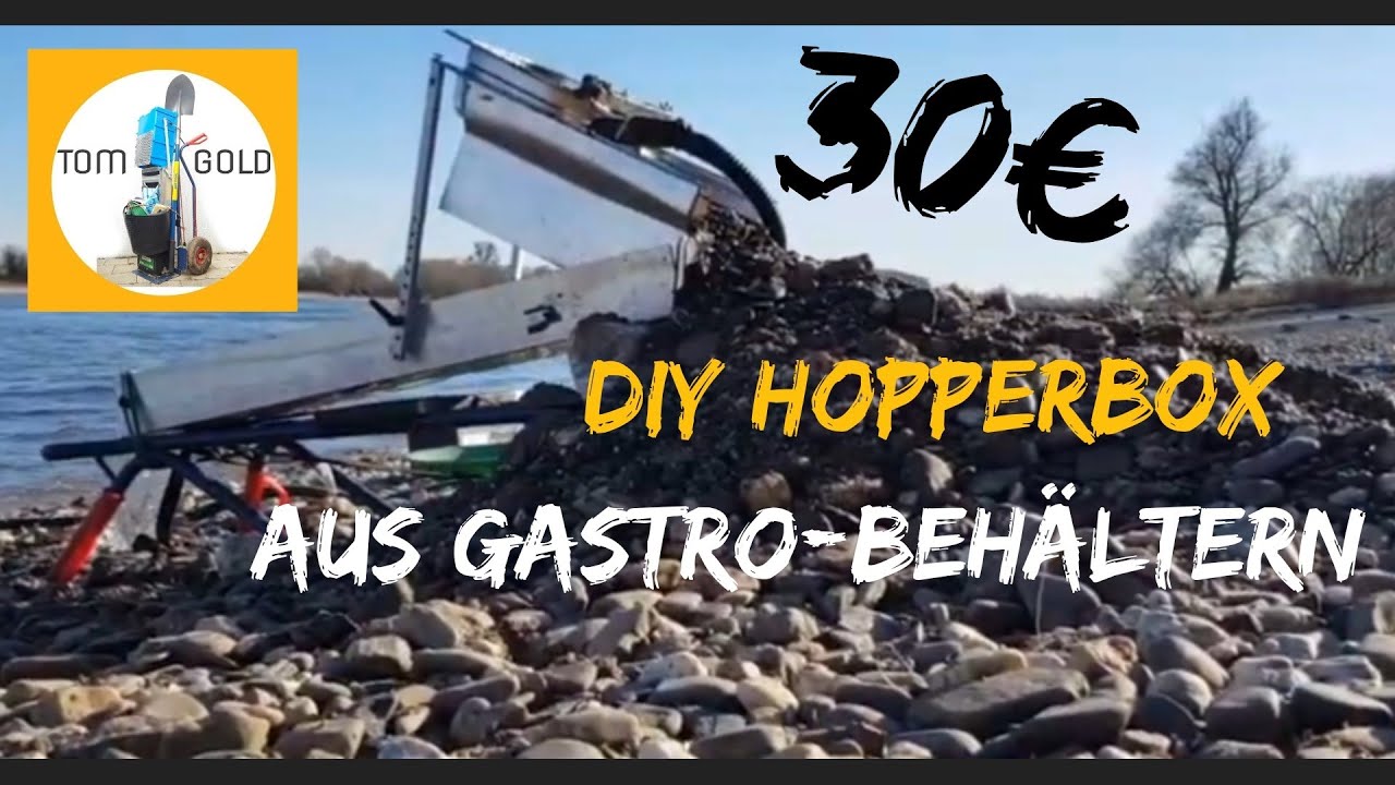 Goldwaschen (07) - 30€ DIY HOPPERBOX im Einsatz am Rhein