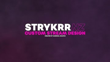 StrykrrNZ Custom Stream Design | Cardinal Grafics