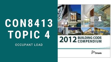 CON8413: TOPIC 4 | Occupant Load