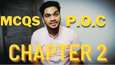 POC Chapter 2 MCQ