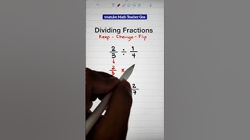 Dividing Fractions by KCF? #mathteachergon #math #fractions #dividingfractions