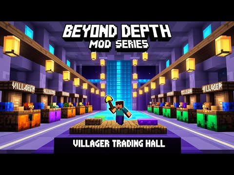 Building Villager Trading Hall | Beyond Depth | Part 16 - YouTube