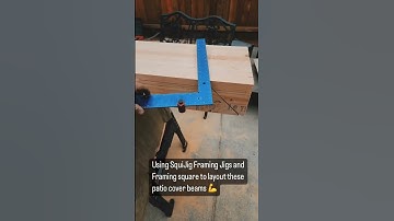 Making square cuts/marks with the 1.5” Framing Jigs is quick and easy. 📐 squijig.com