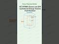 HC VERMA Gauss Law Q16 Cylindrical Charge Volume Field Solution
