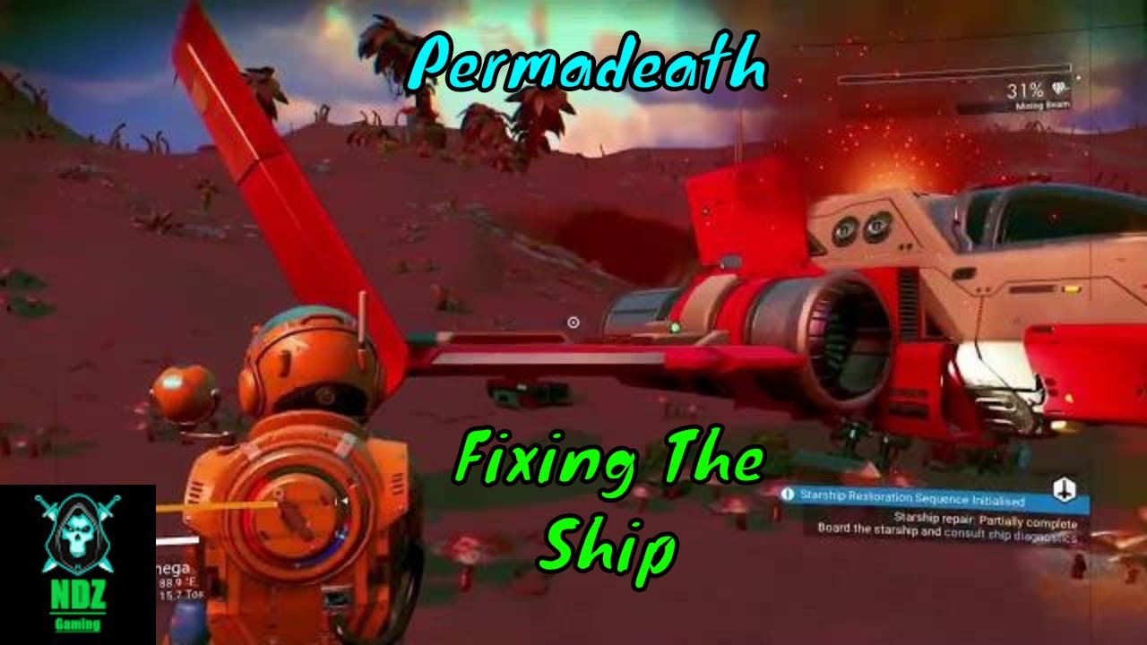 No Man's Sky Permadeath Gameplay 2020 Episode 1 Fixing The Ship