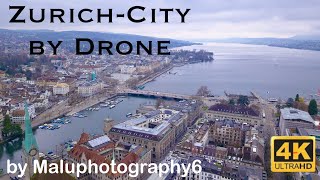 Zurich City by Drone-Switzerland Aerial-