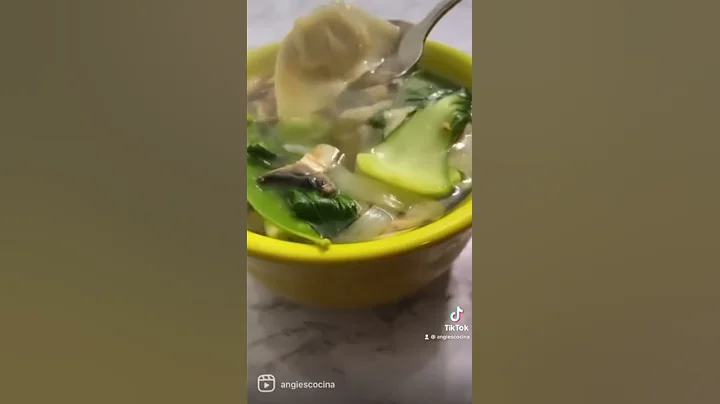 Wonton Soup, quick 20 min meal!
