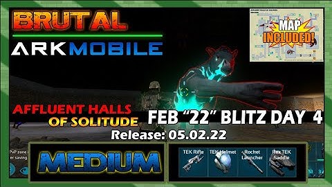 Affluent Halls Of Solitude|February Blitz Day 4|Medium Difficulty with AsianRom3o Ark Mobile Dungeon