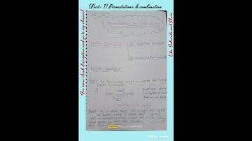 (Part-1) Permutation & Combination #mathematics #short #maths #combination  #permutation  #shorts