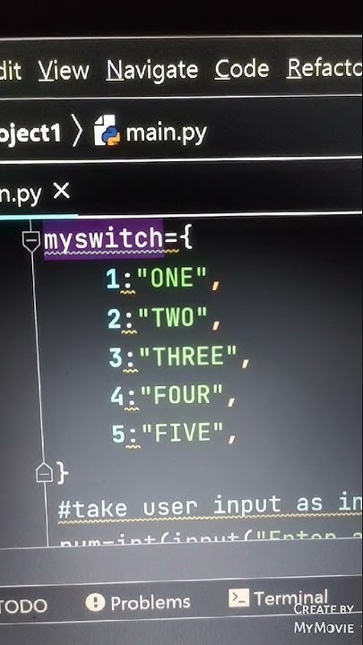 switch case using dictionary in Python - YouTube
