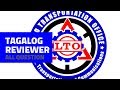 TAGALOG LTO REVIEWER PROFESSIONAL ALL QUESTION (2019)