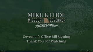 Kehoe Signs Bills