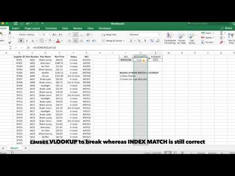 VLOOKUP vs INDEX MATCH in 60 secs
