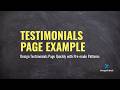 How to Create a Testimonials Page Fast Using DesignOrbital Pattern Library