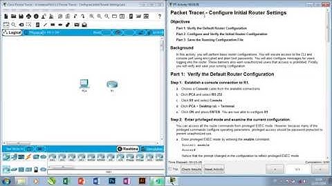 6.4.1.3 PACKET TRACER - Configure Initial Router Setting #ProdiTIUMB