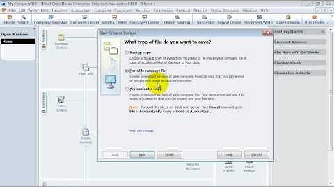 QuickBooks Training - Back Up vs Portable Company File vs Accountants Copy