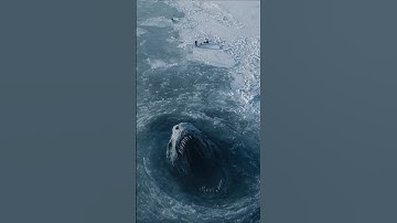 Massive Creature Breaks Through Ice Sheet in Siberia