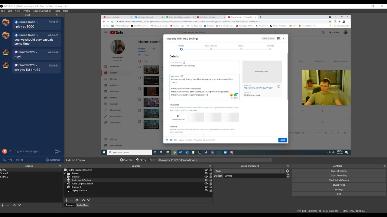 Messing With OBS Settings