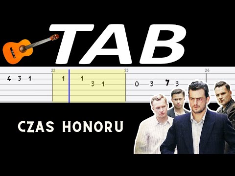 🎸 Czas honoru (czołówka, B. Chajdecki) - melodia TAB (gitara) 🎵 TABY I NUTY W OPISIE 🎼