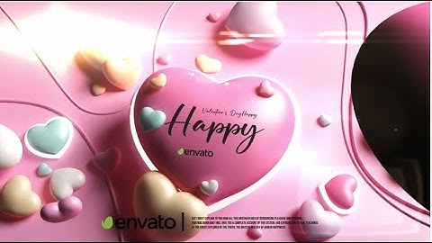 FREE Valentines Day animation | Free Templates for Davinci Resolve