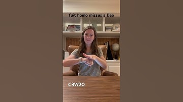 CC cycle 3 week 20 scripture memory ASL John 1:6a Latin Vulgate