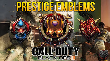 Call of Duty Black Ops 3 PRESTIGE EMBLEMS! (1-10 Prestige Emblems, Master Prestige Emblem) COD BO3