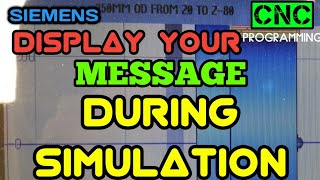 Display Your Message On Screen | SIEMENS | SINUTRAIN | CNC |