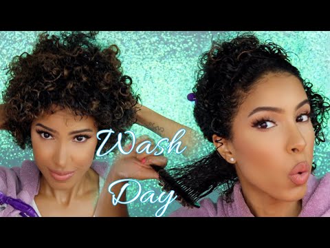 WASH DAY + How I DEEP Condition my Natural Curls | Curly Culture