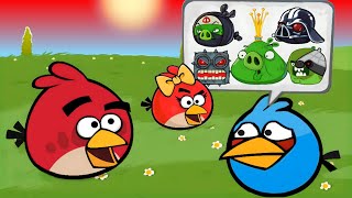 Angry Birds Animated All Bosses | Red Ball 4   All Cutscenes (Remastered 2024)