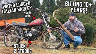 Reviving an ABANDONED 1975 HarleyDavidson SX125 | The 2 STROKE Italian Flop!