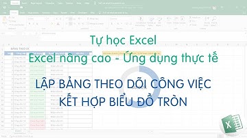 Tự học Excel | Lập bảng theo dõi tiến độ công việc - Kết hợp biểu đồ tròn