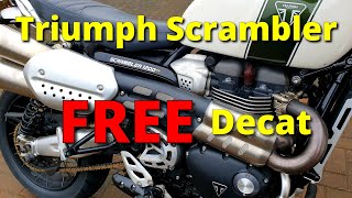How to decat your Triumph Scrambler 1200 for FREE