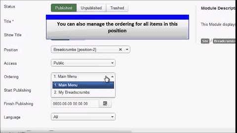 Joomla 3 0   Breadcrumbs