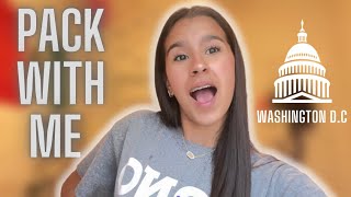 Pack With Me For *8th GRADE TRIP* To Washington D.C!!!