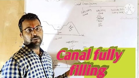 Canal fully filling। canal cross section। @chaubevipin