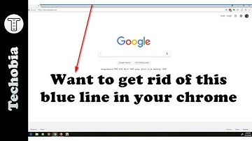 how to remove top blue border from chrome windows 10