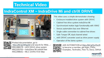Cabinet free drives powered with ctrlX DRIVE dual axis converter and controlled with XM42 MLC