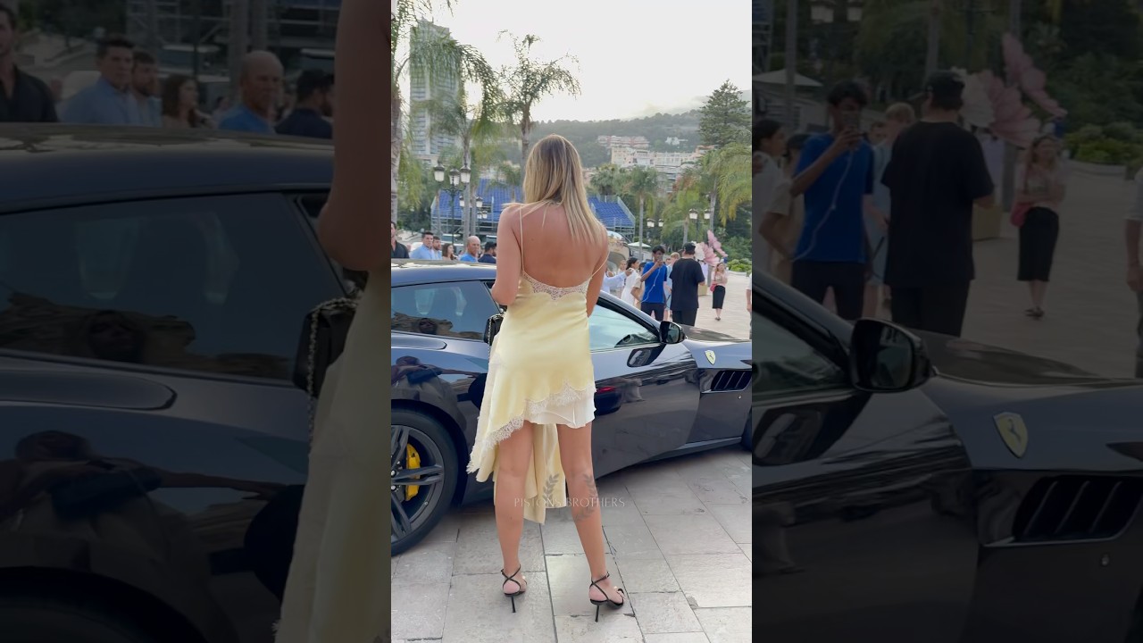 ex là j Millionaire ladies getting out their Lamborghini & Ferrari at Casino monaco luxury lifestyle fyp